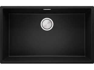 Évier cuisine granit 1 bac sans égouttoir avec une grande cuve XL London 80 Slim