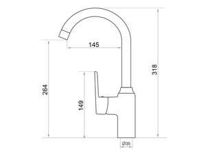 Robinet mitigeur cuisine 5800 Primagran