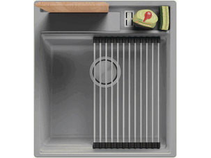 Evier cuisine granit 1 bac...