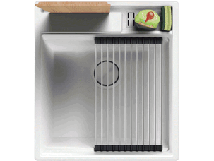 Evier cuisine granit 1 bac...