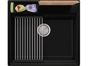 Evier cuisine granit 1 bac...