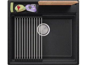Evier cuisine granit 1 bac...