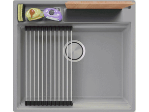 Evier cuisine granit 1 bac...