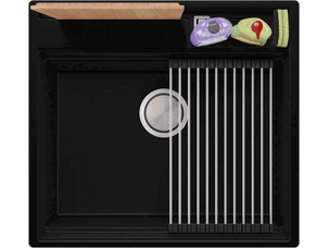 Evier cuisine granit 1 bac...