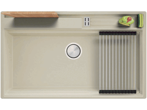 Evier cuisine granit 1 bac...