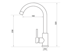 Robinet mitigeur cuisine 5010 Primagran