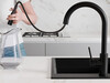 Robinet mitigeur cuisine sans contact avec douchette extractible 2 jets Primagran 9110 Sensor Touch