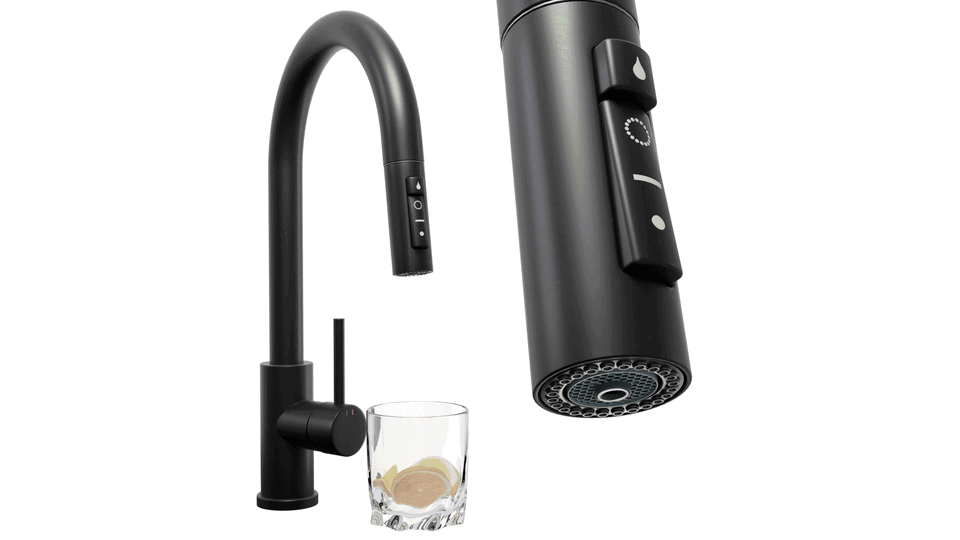 Robinet mitigeur cuisine avec douchette extractible et raccord pour filtre, 2 jets 9210 Primagran
