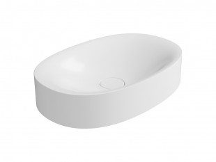 Vasque salle de bain à poser ovale Morelia 55 x 37 cm SLIM
