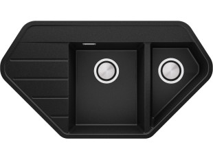 Évier Granit Ibiza 780 Smart Duo Noir