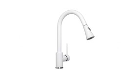 Robinet cuisine blanc